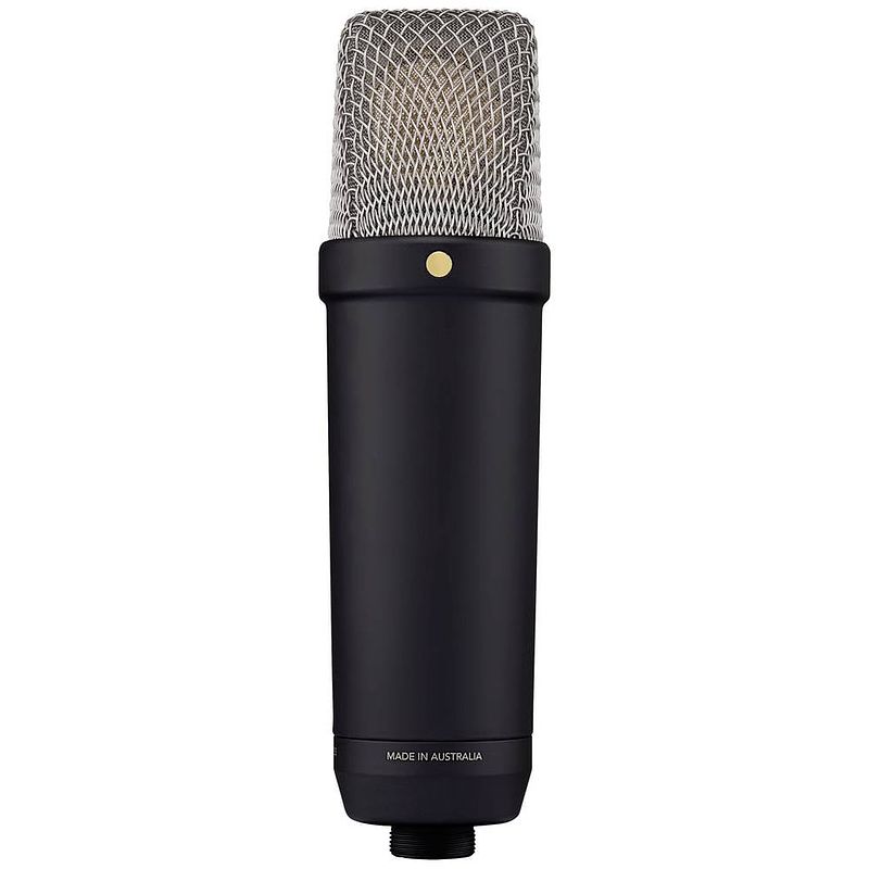 Foto van Rode microphones nt1 5th generation black statief zangmicrofoon zendmethode:kabelgebonden incl. shockmount, incl. kabel, incl. tas