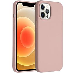 Foto van Accezz liquid silicone backcover iphone 12 pro max telefoonhoesje roze