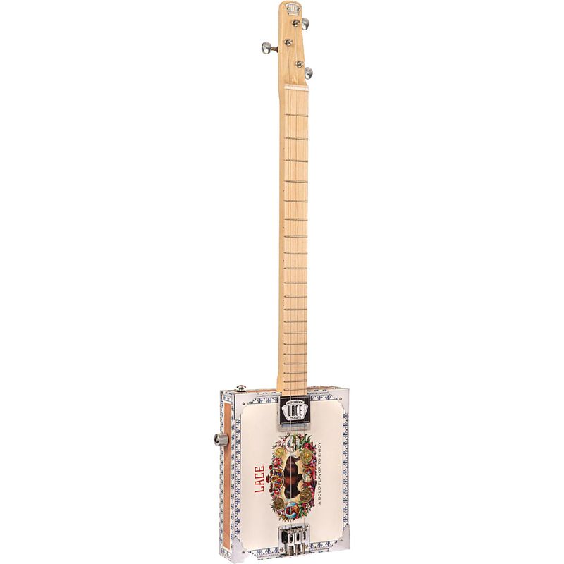 Foto van Lace cigar box guitar buffalo bill 3-string 3-snarige elektrische gitaar