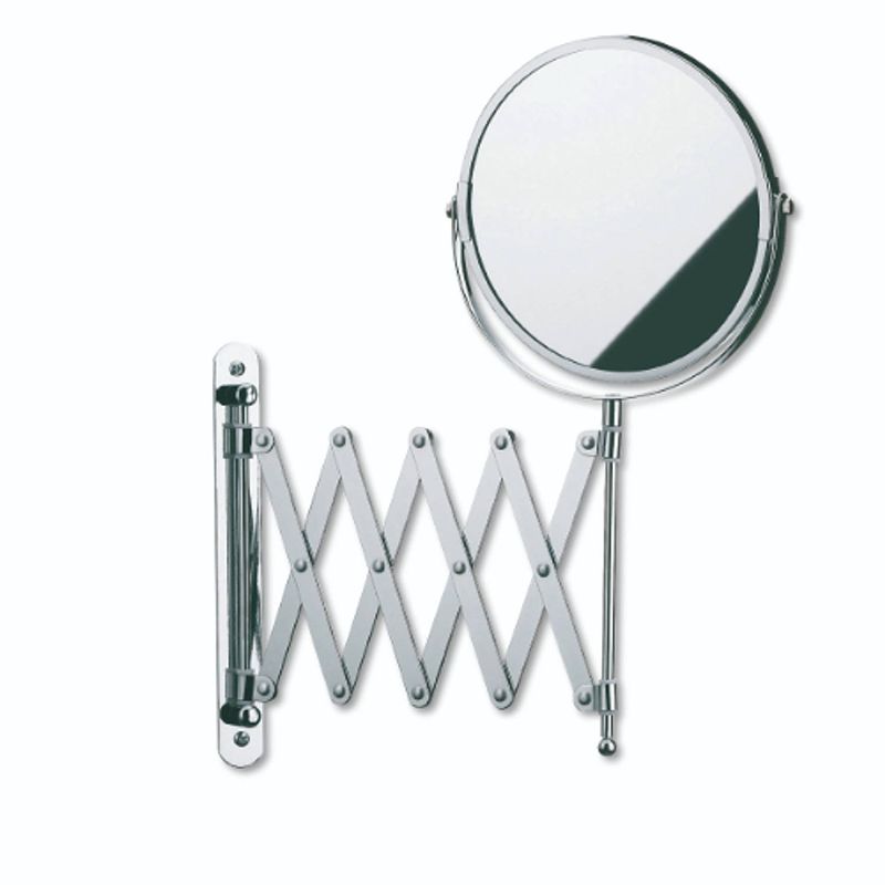 Foto van Kela spiegel avita met wandbevestiging 18,5 x 35,5 cm staal zilver