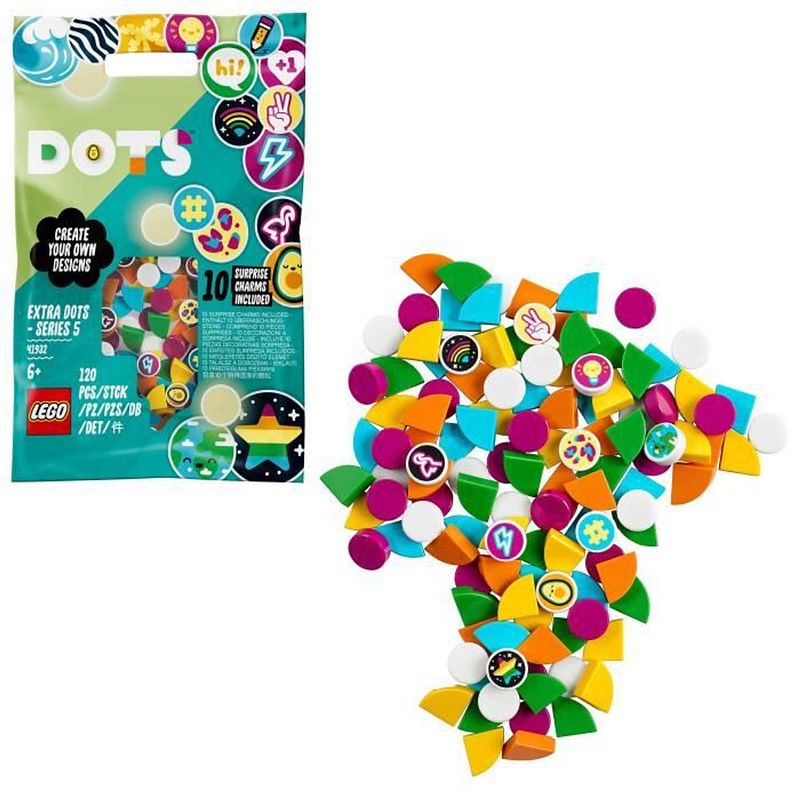 Foto van Lego 41932 dots dots decoratietegels - serie 5, knutselkamer decoratietegels handmatige activiteit kinderen 6 jaar oud