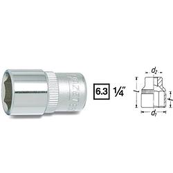 Foto van Hazet 850 850-14 dop (zeskant) dopsleutelinzetstuk 14 mm 1/4 (6.3 mm)