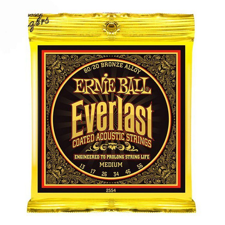 Foto van Ernie ball 2554 everlast coated bronze medium snarenset