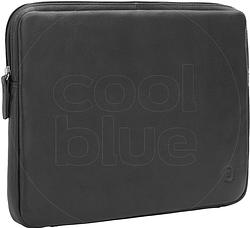 Foto van Bluebuilt 15 inch laptophoes breedte 34 cm - 35 cm leer zwart
