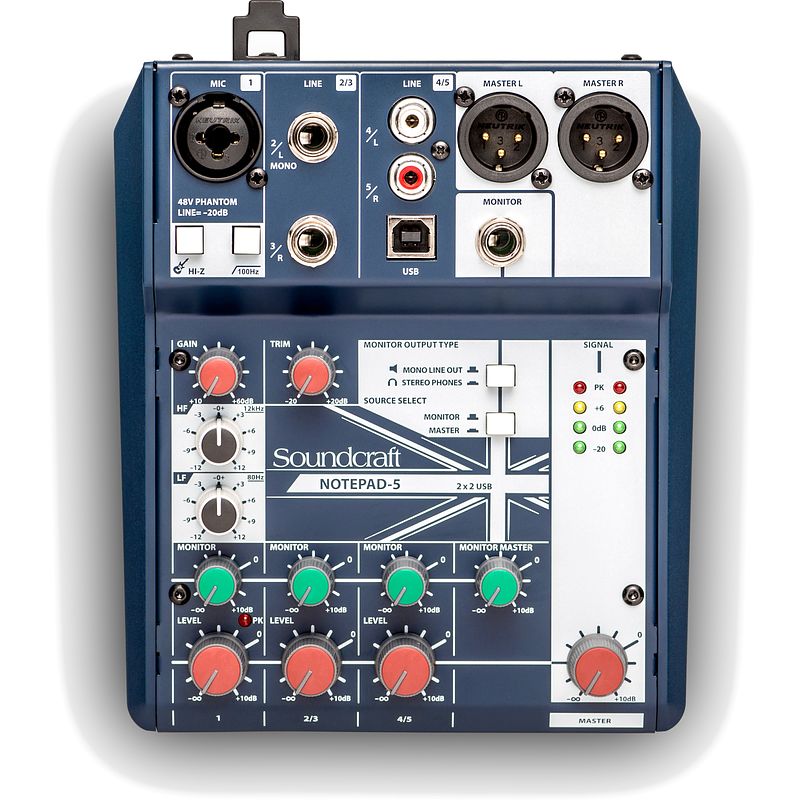 Foto van Soundcraft notepad-5 mengpaneel