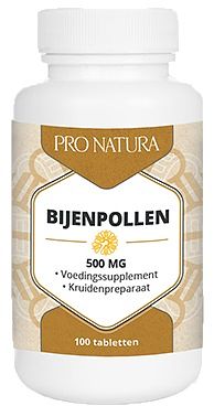 Foto van Pro natura bijenpollen 500mg tabletten