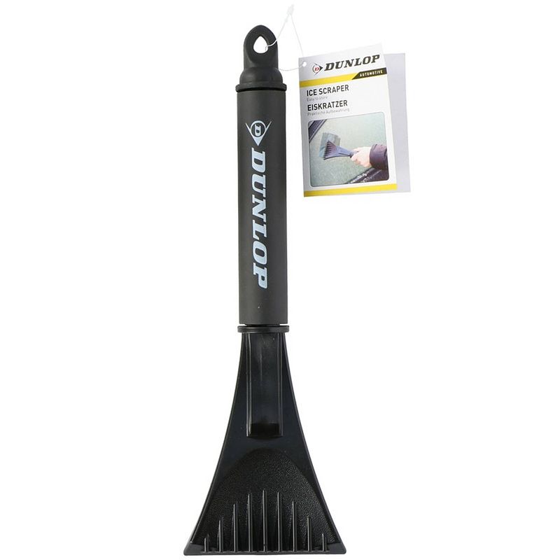 Foto van Ijskrabber dunlop zwart 32 cm - autoruiten ijskrabber