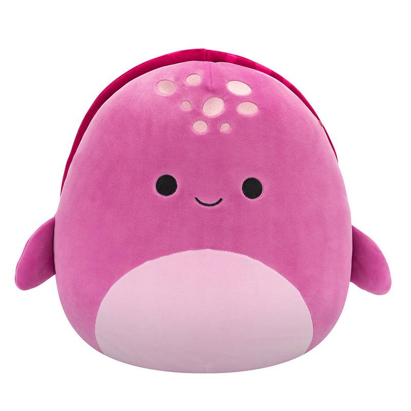 Foto van Squishmallows knuffel tudor de paarse lederachtige schildpad - 30 cm