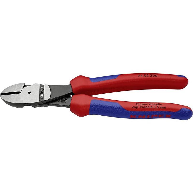 Foto van Knipex 74 02 200 74 02 200 werkplaats kracht-zijsnijtang met facet 200 mm