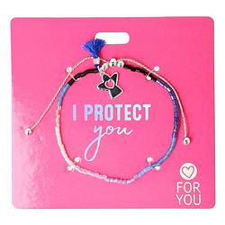 Foto van Trend kralenarmband protection & love i protect you