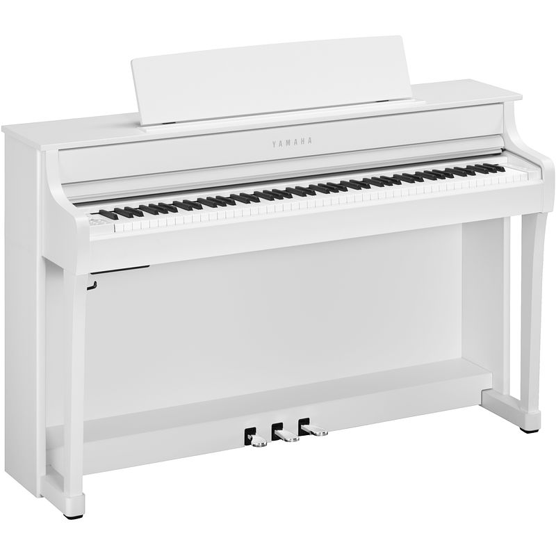 Foto van Yamaha clp-845 wh digitale piano wit