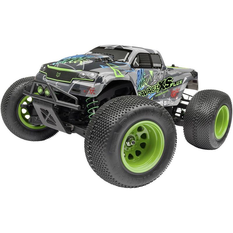 Foto van Hpi racing savage xs flux vaughan gittin jr. brushless rc auto elektro monstertruck 4wd rtr 2,4 ghz