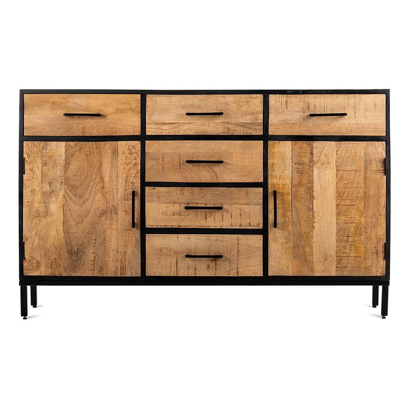 Foto van Benoa manila sterre 6 drawer sideboard 145 cm