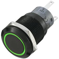 Foto van Tru components 702211 las1-agq-11e/g vandalismebestendige druktoets 250 v/ac 5 a 1x uit/(aan) moment groen (ø x l) 22 mm x 37 mm ip67 1 stuk(s)