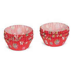 Foto van Patisse cupcakevormen patronen 5 cm papier rood 200 stuks