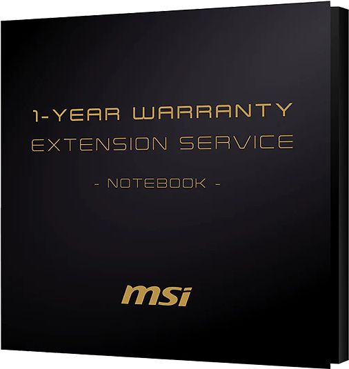 Foto van Msi 1 year warranty extension service for notebooks