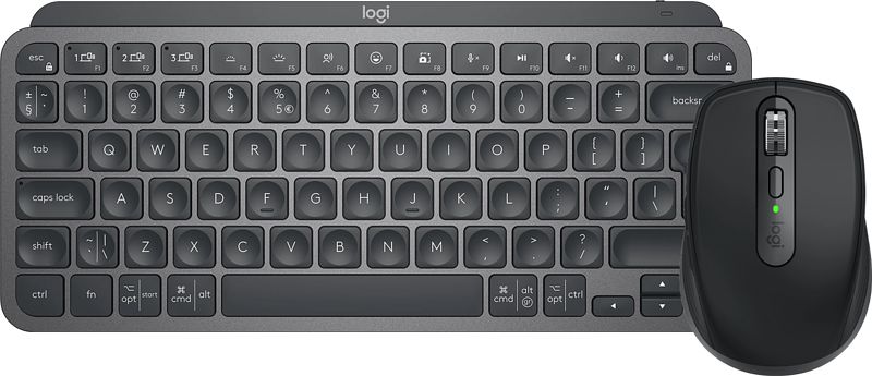 Foto van Logitech mx keys mini grafiet + mx anywhere 3