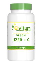 Foto van Elvitum vegan ijzer + c capsules