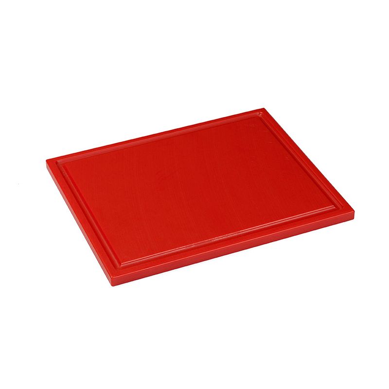 Foto van Interlux snijplaat met sapgoot - 325x265x15mm - rood