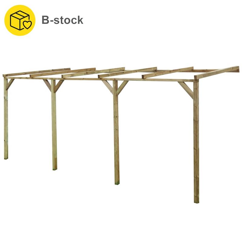 Foto van Vidaxl b-stock pergola 2x5x2,2 m geïmpregneerd massief grenenhout