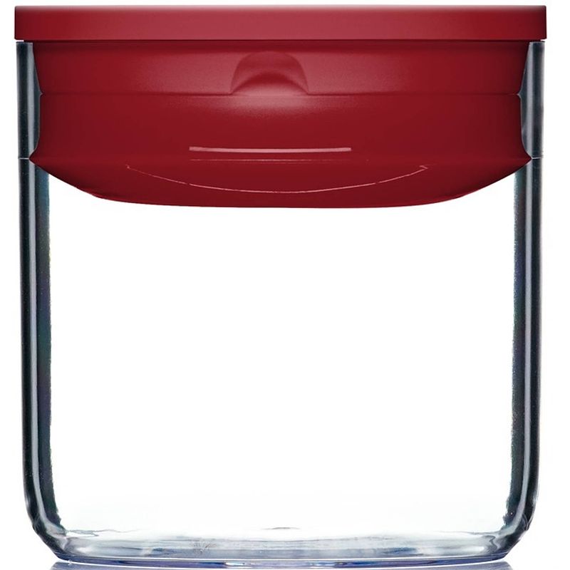 Foto van Clickclack vershoudbox pantry cube 0,6 l polycarbonaat rood