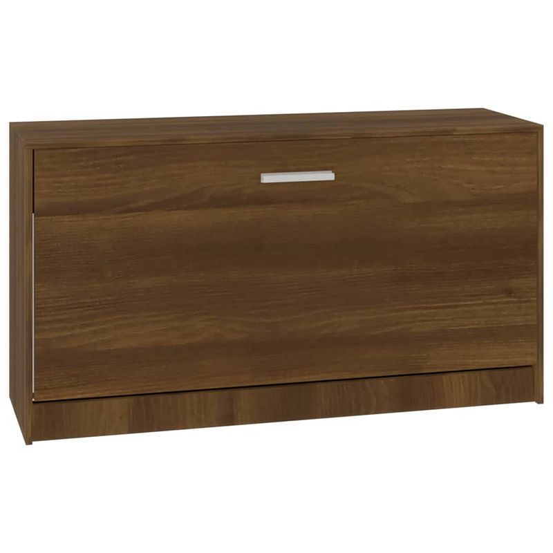 Foto van Vidaxl schoenenbank 80x24x45 cm bewerkt hout bruineikenkleurig