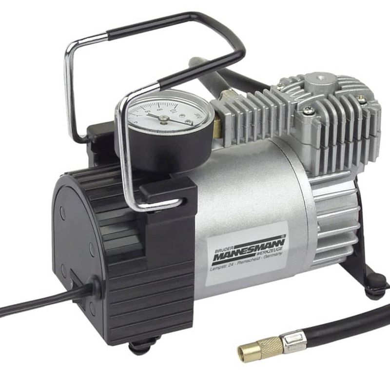 Foto van Brüder mannesmann mini compressor aluminium 12 v 01790