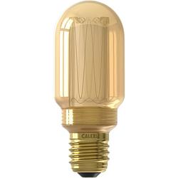 Foto van Calex led glassfiber buis lamp t45 220-240v 3,5w 120lm e27 goud 1800k, dimbaar