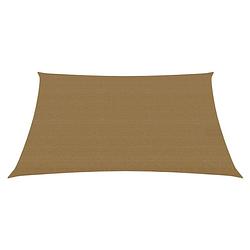 Foto van The living store schaduwdoek hdpe - 4/5 x 3 m - taupe