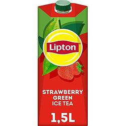 Foto van Lipton ice tea green strawberry 1, 5l bij jumbo