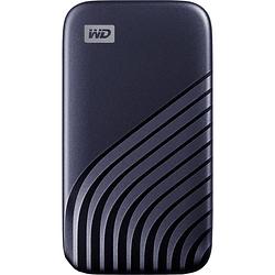 Foto van Wd my passport 1 tb externe ssd harde schijf (2,5 inch) usb-c blauw wdbagf0010bbl-wesn