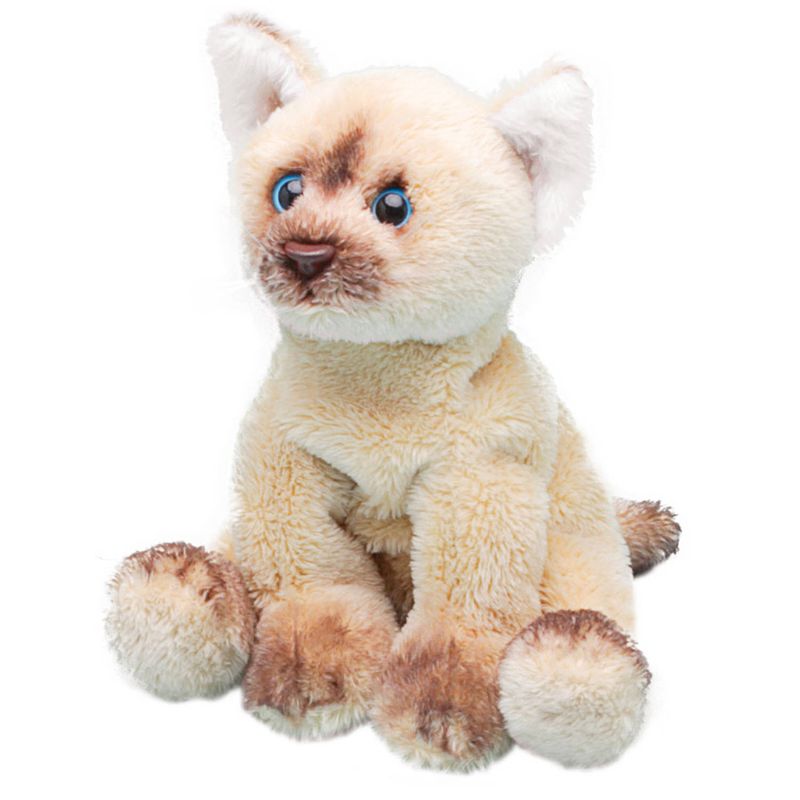 Foto van Pluche knuffel dieren himalayan kat/poes 13 cm - knuffel huisdieren