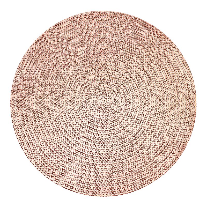 Foto van Krumble placemat rond - pvc - rosegoud