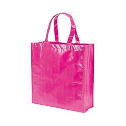 Foto van Boodschappentassen shoppers fuchsia roze 38 cm - shoppers