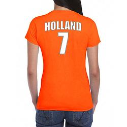 Foto van Holland shirt met rugnummer 7 - nederland fan t-shirt / outfit voor dames xl - feestshirts