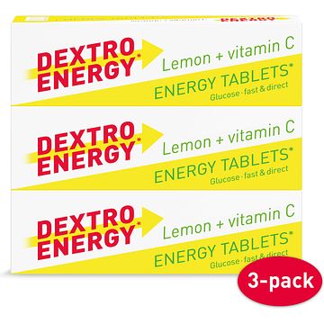 Foto van Dextro energy citroen + vitamine c 3 x 47g bij jumbo