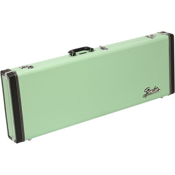 Foto van Fender classic series strat/tele case surf green limited edition