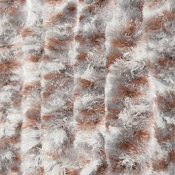 Foto van Wicotex vliegengordijn-kattenstaart- 100x240 cm grijs/bruin/wit mix in doos