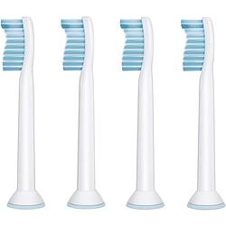 Foto van Philips sonicare hx6054 sensitive opzetborstel voor elektrische tandenborstel 4 stuk(s) wit