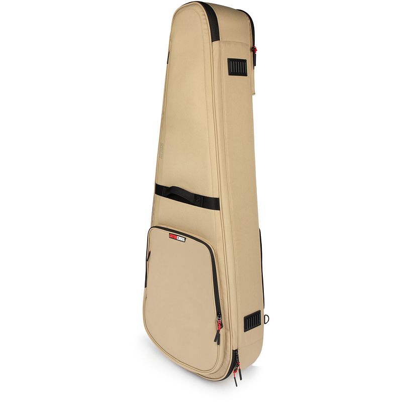 Foto van Gator cases g-icondread-khk icon serie softcase voor western gitaar - beige