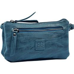 Foto van Tas - tasssen - bags - bag- bicky bernard- harmonica 3-vaks tasje - schoudertasje - crossbody tasje - donkerblauw