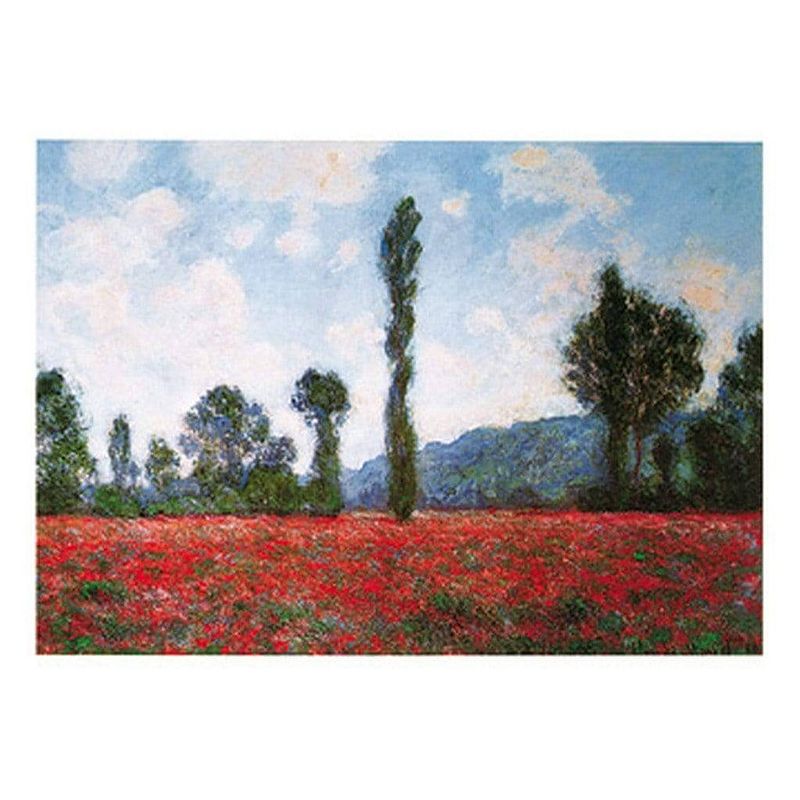 Foto van Claude monet - campo di papaveri kunstdruk 50x40cm