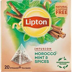 Foto van Lipton kruidenthee morocco mint & spices 20 stuks bij jumbo