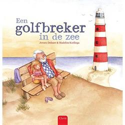 Foto van Een golfbreker in de zee