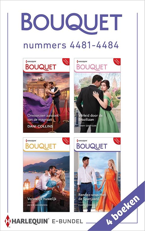 Foto van Bouquet e-bundel nummers 4481 - 4484 - dani collins, emmy grayson, jackie ashenden, clare connelly - ebook