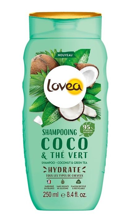 Foto van Lovea shampoo - kokos & groene thee