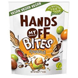 Foto van Hands off my chocolate vegan bites peanut zak 185g bij jumbo