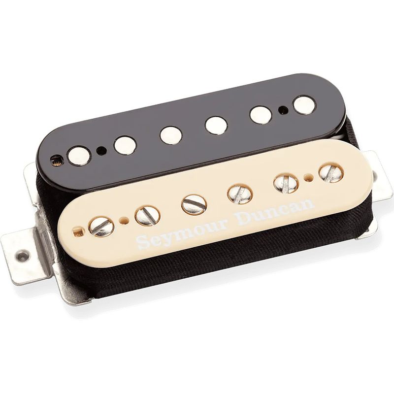 Foto van Seymour duncan saturday night special humbucker bridge zebra gitaarelement