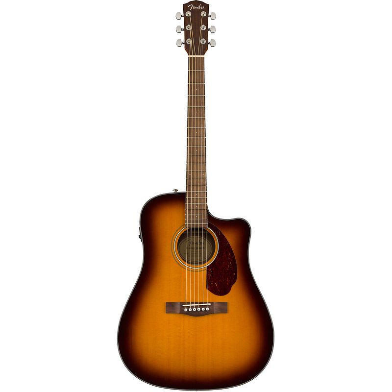 Foto van Fender classic design cd-140sce sunburst met koffer