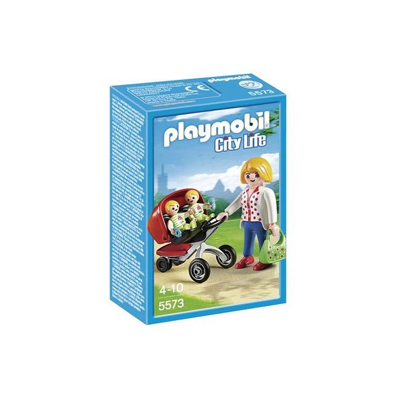 Foto van Playmobil city life tweeling kinderwagen 5573